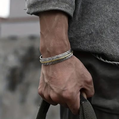 Helin life Armband Heren -Compleet RVS - Armbandje Mannen-Zilver-vintage- Cadeau