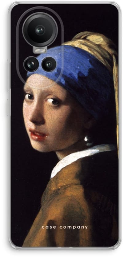 Case Company® - Hoesje geschikt voor Oppo Reno 10 Pro hoesje - The Pearl Earring - Soft Cover Telefoonhoesje - Bescherming aan alle Kanten en Schermrand