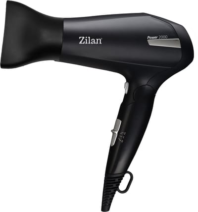 Zilan Föhn ZLN9396 – 2000W Krachtige Haardroger – Ionische Technologie – Inklapbare Reisföhn – 2 Warmtestanden & Coolshot – Zwart