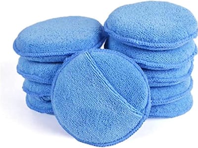 Microvezel Autowasapplicatorpad 10-pack - Zachte Polijstpads van 4,72 Inch voor Perfecte Autowas en Wax