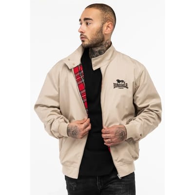 Lonsdale Slimfit Harrington Classic Zand - Maat: S