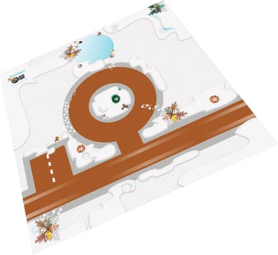 BrickDoo's BrickMaps 32333007 Winter Wonderland - Wegplaat speelmat geschikt voor LEGO Kerst Winter - Formaat gelijk aan 3x3 bouwplaat