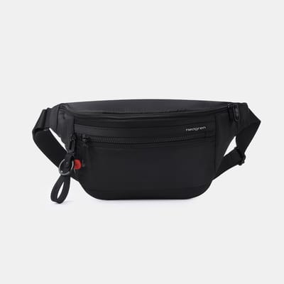 Hedgren BRANCO sling crossbodytas met RFID – 100% gerecycled RPET – Waterafstotend – Handsfree draagcomfort - Zwart