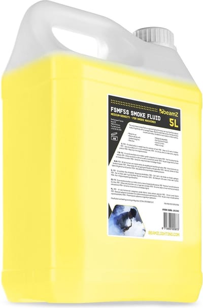 Rookvloeistof - BeamZ universele rookmachine vloeistof - 5L - Geel