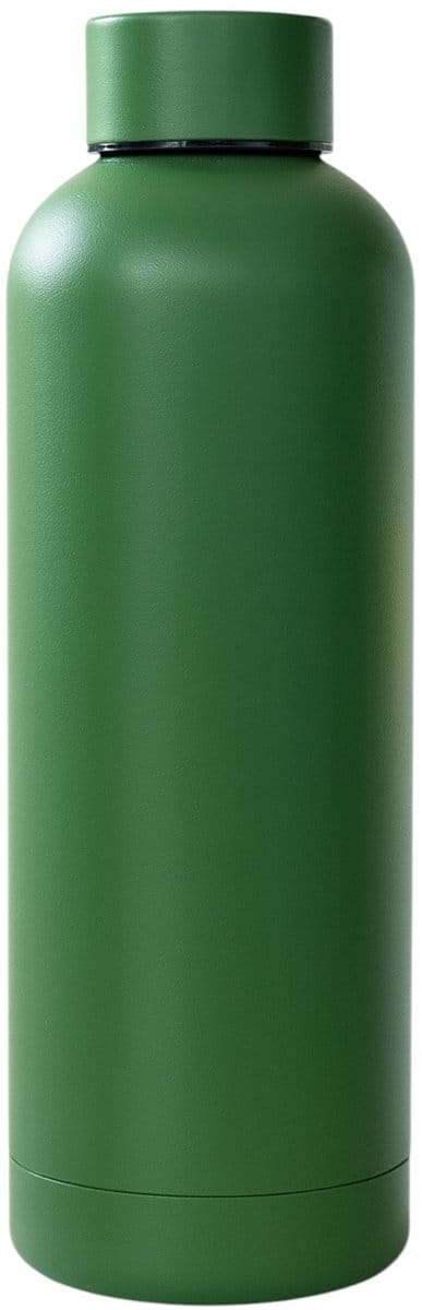 Drinkfles -Thermosfles 500 ml - Bosgroen – Dubbelwandig RVS – 12 uur warm / 24 uur koud – Lekvrij & BPA-vrij