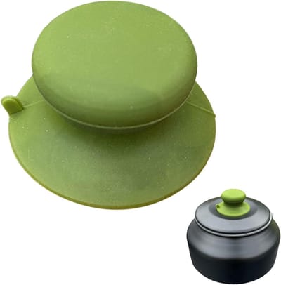 Deksel Handgreep - Reserveknop Kookgerei - Veilig Koken - Universele Pasvorm - 10x10 cm - Legergroen