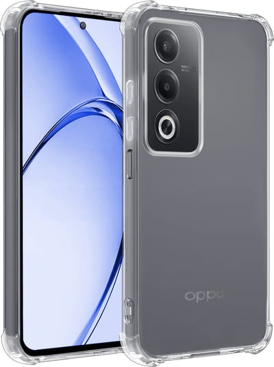 Hoesje - Geschikt voor OPPO A80 - Sterk & Shockproof - Siliconen Shock Case - Hoes Cover - Telefoonhoes - Transparant