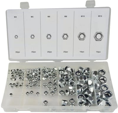 GEKO Nylon borgmoer assortiment - zelfborgend - metrische maten - 146 stuks