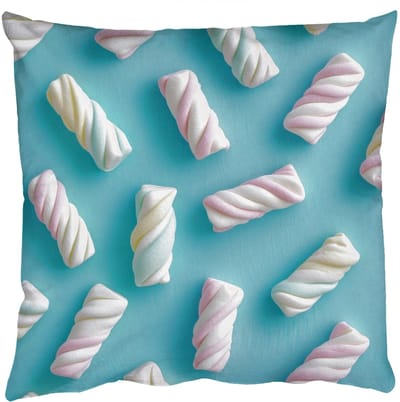 Sierkussens - Kussentjes Woonkamer - 50x50 cm - Spekjes - Pastel - Snoep - Blauw