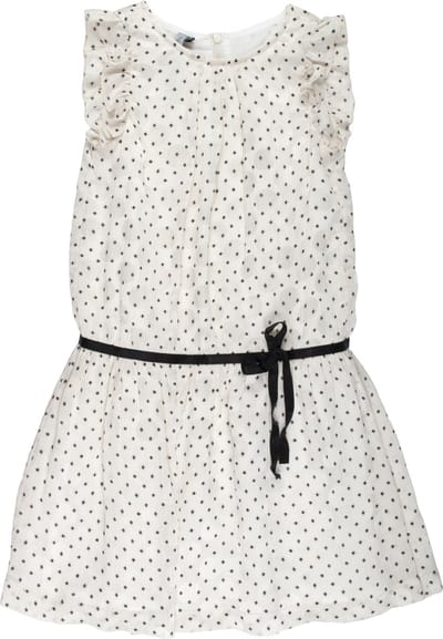 Rumbl Royal - Jurk - Dots - Beige/Zwart - maat 140