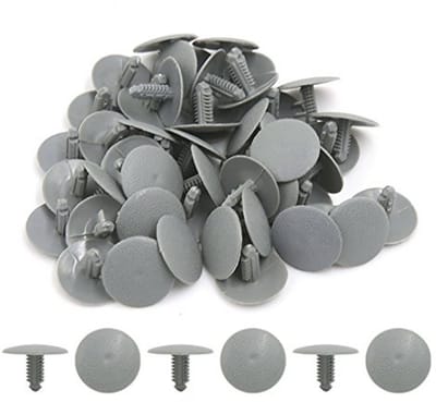 50 Stuks Auto Deur Spatbord Klinknagels - Kleur Grijs