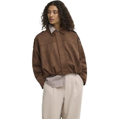 ONLY - ONLMOON-STINA L/S FAUX SUEDE BOMBER PNT - Meisjes - Gewatteerde jassen