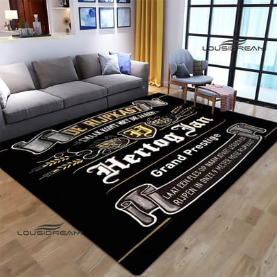 hertog jan LOGO bedrukt tapijt Antislip tapijt Mode yogamat slaapkamer decor kleden woonkamer wasruimte vloermat Verjaardagscadeau 40x60cm