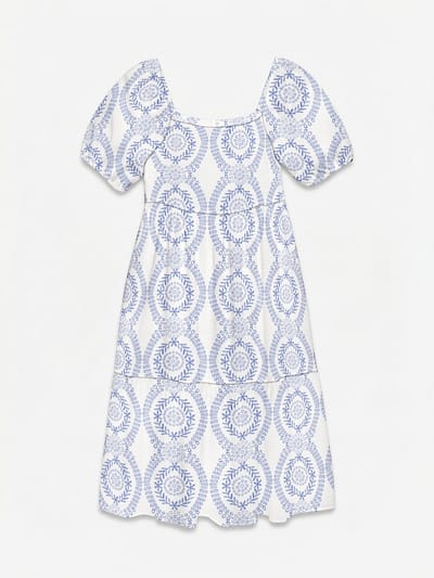 Vero Moda Gesmokte jurk VMROKAYA Midi-jurk