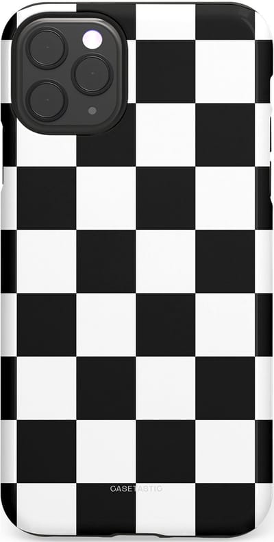 Casetastic Hoesje Geschikt voor Apple iPhone 11 Pro Max - Stijlvolle Beschermende Duo-layer Case - Schaak