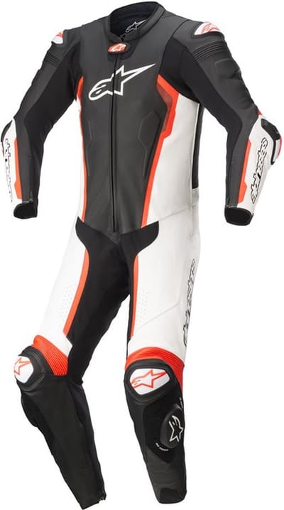 Alpinestars Missile V2 1-Delig Pak Zwart Wit Rood Fluo - Racepak