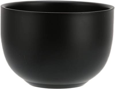 Zwarte Scheerzeep Bowl van RVS voor Mannen - Schuim-/Scheerschuim Beker
