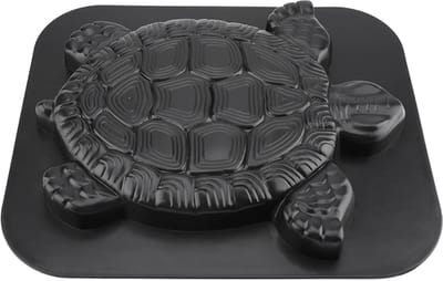 Betonmal Schildpad - Padvorm Herbruikbaar - Tuinpad Maken - Uniek Schildpad Patroon - 44x38cm - Zwart