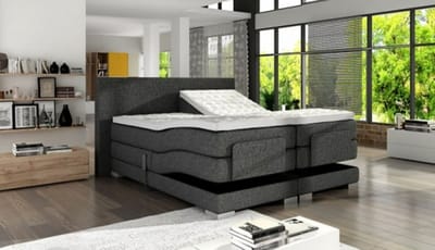 Nessa® - 140x200 Elektrische Boxspring Tesla - Antraciet Stof