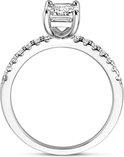 Gerhodineerd Zilver Ring Met Zirkonia 1338534
