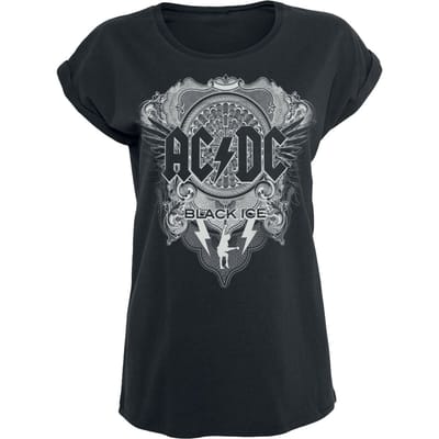 AC/DC T-shirt - Black Ice - S tot 5XL - voor Vrouwen - zwart