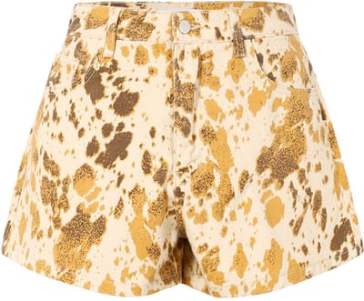 In To The Wild Short - Trendy Korte Broek met Comfortabele Pasvorm - Casual Zomershort voor Vakantie, Strand en Dagelijks Gebruik - Geel - XS
