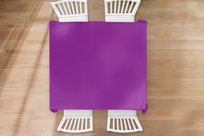 Tafelkleed - Tafellaken - 150x150 cm - Paars - Kleuren - Effen - Binnen en Buiten