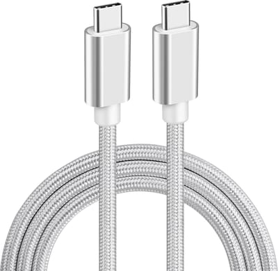 NÖRDIC USBC-N1062 USB-C naar USB-C kabel - USB3.2 Gen1 - PD60W - 5Gbps - 1m - Wit