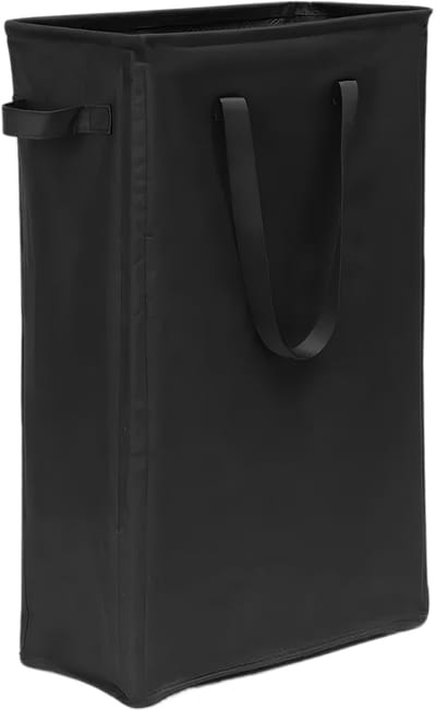 longziming Slim Wasmand 46L – Opvouwbare Wasmand met Handgrepen – Voor Slaapkamer, Badkamer & Wasruimte – Zwart – 39x19x60cm