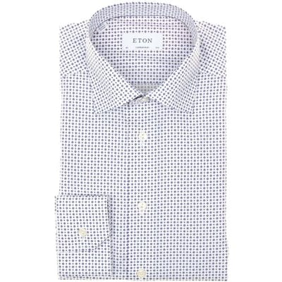 Eton Overhemd Medallion Signature Twill Licht Blauw / male