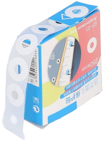 Dailygoods- Gatenponsversteviger PVC Waterdicht - Reparatie Stickers - Perforatieversteviger - DIY Ontwerp - Beschermende Stickers - Voor Ordnergaten - Verstevigingsstickers
