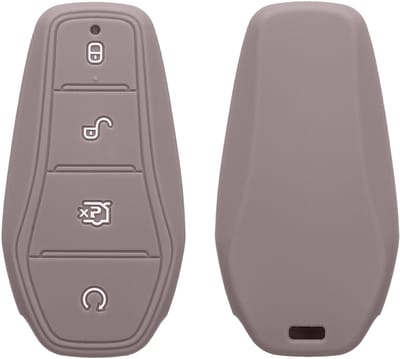 kwmobile autosleutel hoesje geschikt voor BYD Atto 3 / Sealion / Han / Tang / Dolphin / Seal hoes - TPU autosleutel behuizing - Beschermende auto sleutel case - Sleuteletui in lila wolk