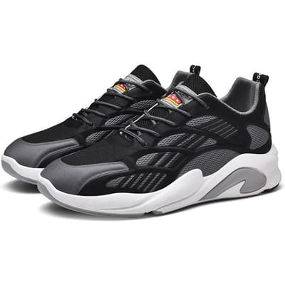Herenschoenen Heren Ademende Zachtzool Sneaker Student Comfortabele Hardloopschoenen Trend Outdoor Casual Schoenen 40 zwart