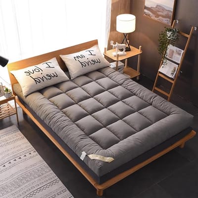 Futon Matras - Opvouwbare Mat - Comfortabel Slapen - Japanse Stijl - 180 x 200 cm - Grijs