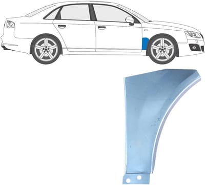 Reparatiepaneel voorspatbord voor Seat Exeo 2008-2013 / Rechts