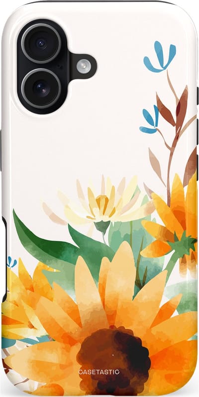 Casetastic hoesje geschikt voor Apple iPhone 17 - MagSafe - Dubbellaagse bescherming - Stralend geel - Fashion Case - Wit Goud Beige Saliegroen
