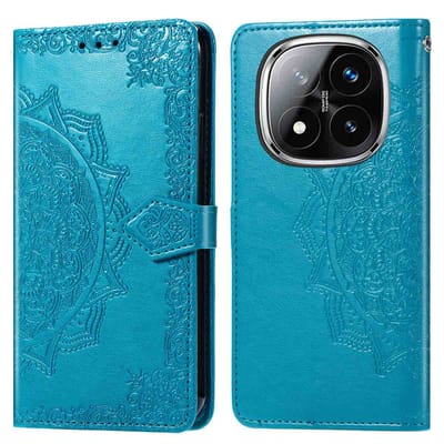 imoshion Hoesje - Geschikt voor Xiaomi Poco X7 - Mandala Bookcase - Turquoise
