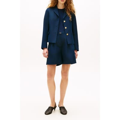 Tommy Hilfiger Linen Blend Slim Blazer Dark Night Navy Taglia: 34 | Blazers Outlet | Donna | Nero