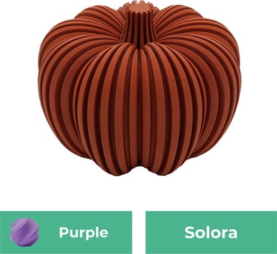 Solora pompoen beeld – Decoratief beeld - Paars - 3d geprinte beeld – Herfst woondecoratie - 10CM
