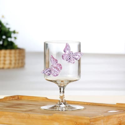 Vlinder Cocktailglas Glas Waterglas Rode Wijnglas Ins Stijl Hoog Borosilicaatglas Sap Kelk Hittebestendig 180ml-250ml