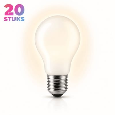 20x Peertje Gloeilamp E27 - 100W - Warm Wit Licht (2700K) - 1050 lm - 1 jaar - Dimbaar