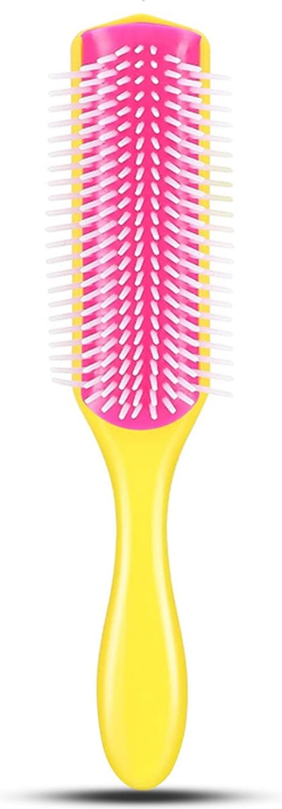 Professor Q - Original Brush - Styling Borstel - 9 Rij - Large - Fusion Pink Edition