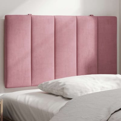 vidaXL - Hoofdbordkussen - "Hanko" - 90 - cm - fluweel - roze