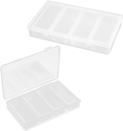 Thijox - 2 Sets Kunststof Opbergbox voor Kleine Onderdelen - Bead Opbergdoos voor Sieraden, Diamantschilderen, Kralen, Edelstenen, Ringen, Nagelaccess