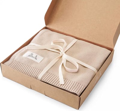 Superzachte en ademende biologisch katoenen gebreide babydeken - ideaal voor de zachte babyhuid - Oeko-Tex Standard 100 en GOTS gecertificeerd