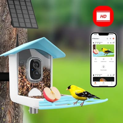 Vogelvoederhuisje met camera - Vogelhuisje - Nestkastje - Vogel Huis - Vogelvoederhuisje met camera - Vogelhuisjes voederhuisjes nestkasten (luxe) - Verjaardagscadeau - Vogelcadeaushop - Huis en tuindecoratie