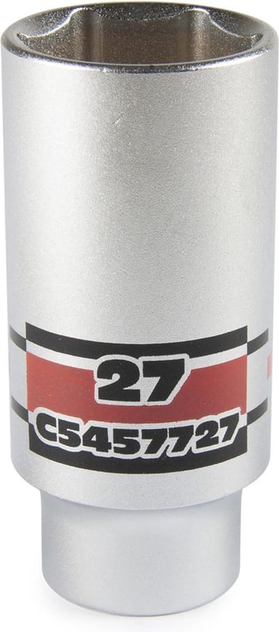 1/2'' Zeskants vlakke dop lang