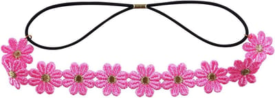 Madeliefjes bloemen haarband set van 8, elastische boho-haaraccessoires voor dames en meisjes, perfect voor bruiloften, strandfeesten en carnaval