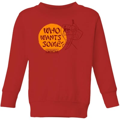 Samurai Jack Who Wants Some Kids' Sweatshirt - Red - 98/104 (3-4 jaar)