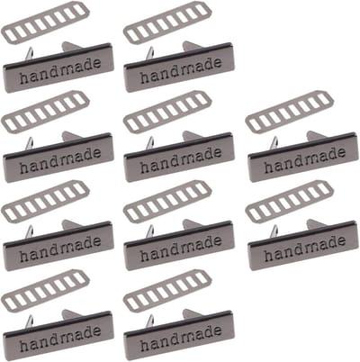 Metalen Handgemaakte Labels - Kleding Tags - Naaien Ambachten - Zinklegering Materiaal - 10 Stuks - Brons